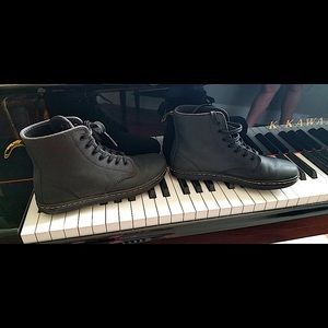 Black doc marten lace up boots